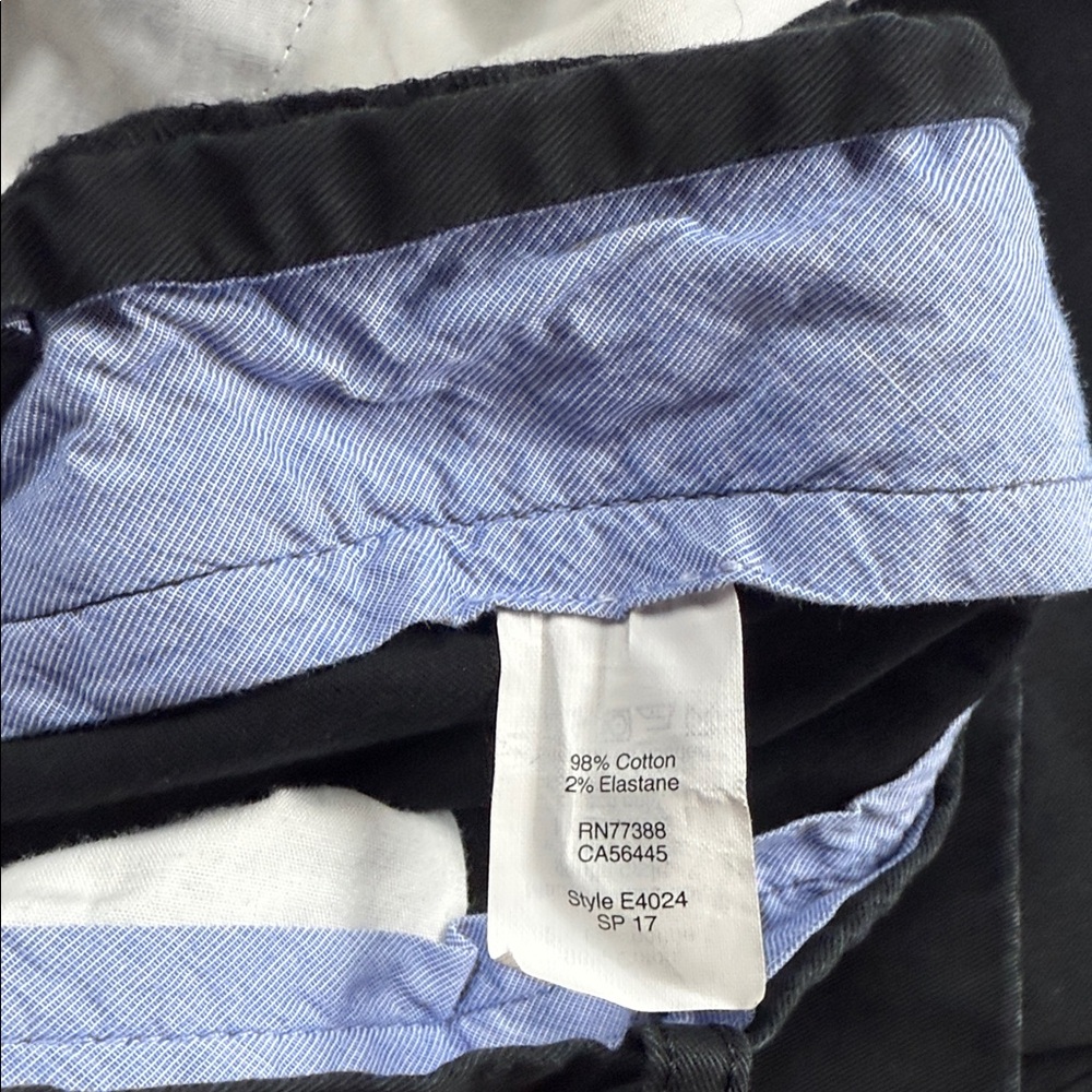 J. Crew Flex slim-fit Driggs khaki Men's Black Pants - Picture 6 of 10
